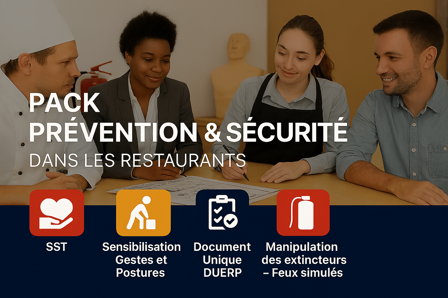 Pack Prévention et Sécurité dans les Restaurants c3 paris